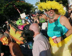 The Fantasy Fest Masquerade March 2004 photo - Duval Street, Key West